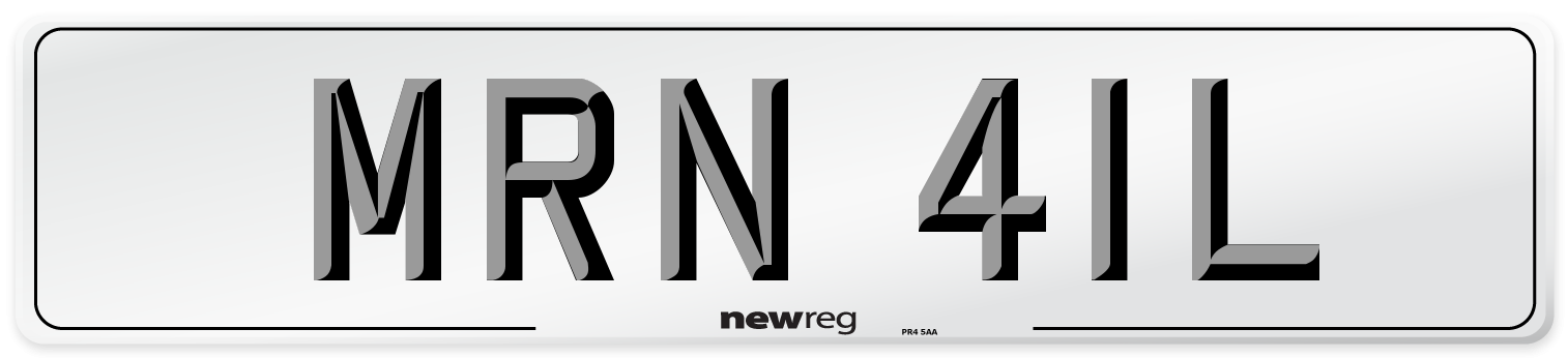 MRN 41L Number Plate from New Reg